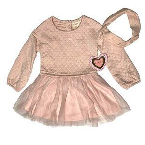 btween Girl's Dress & Headband Set 3T (202)